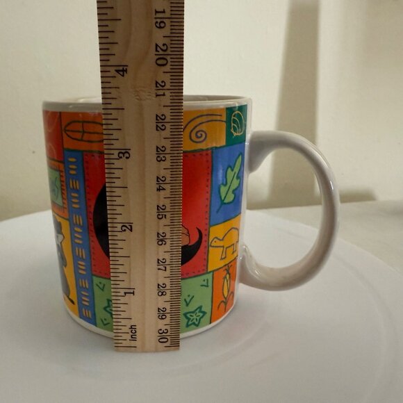 Disney Pocahontas Ceramic Mug 12 Oz Colorful Characters Design Collectible - Picture 7 of 10